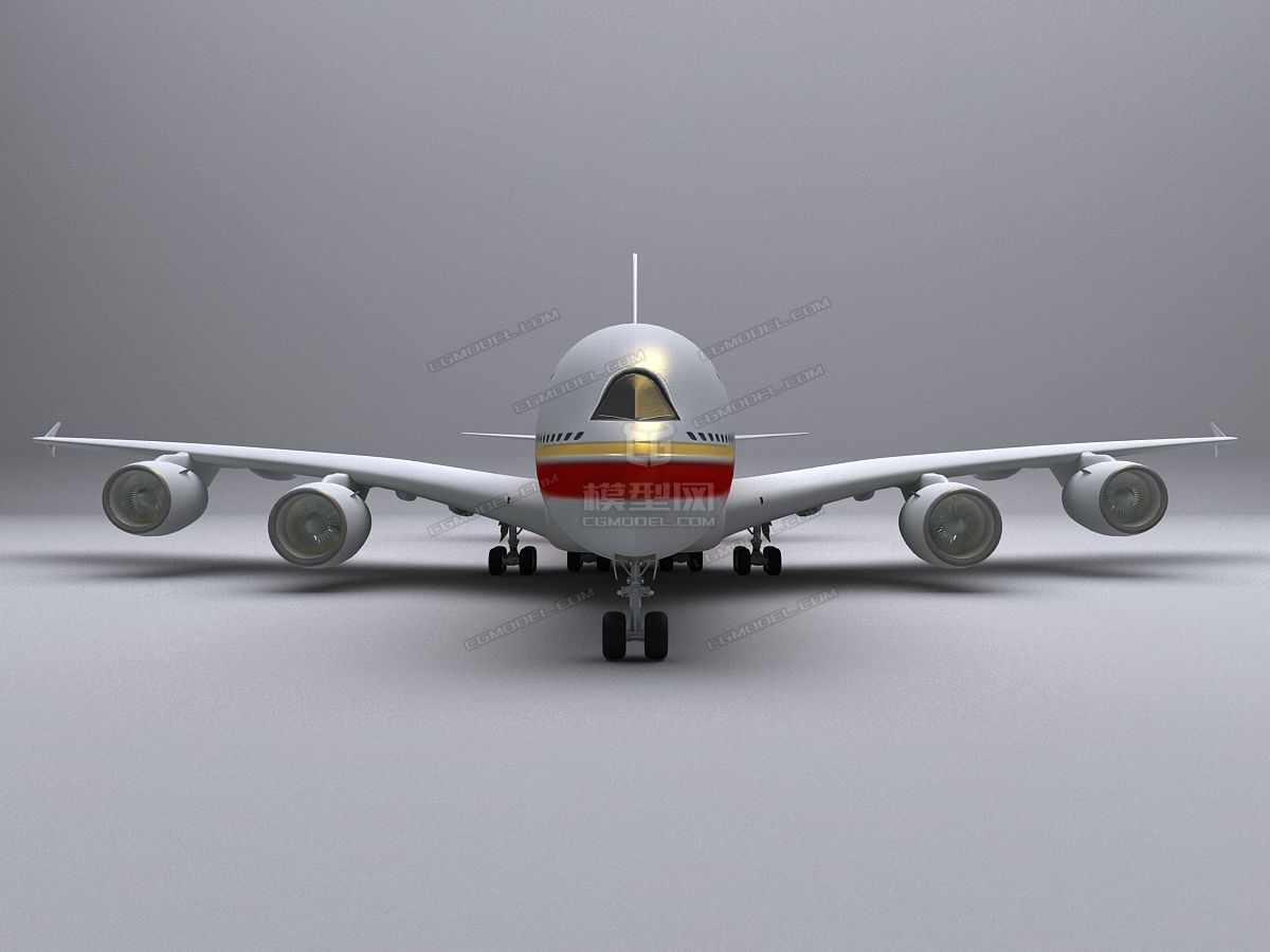 用超轻粘土做波音747图片