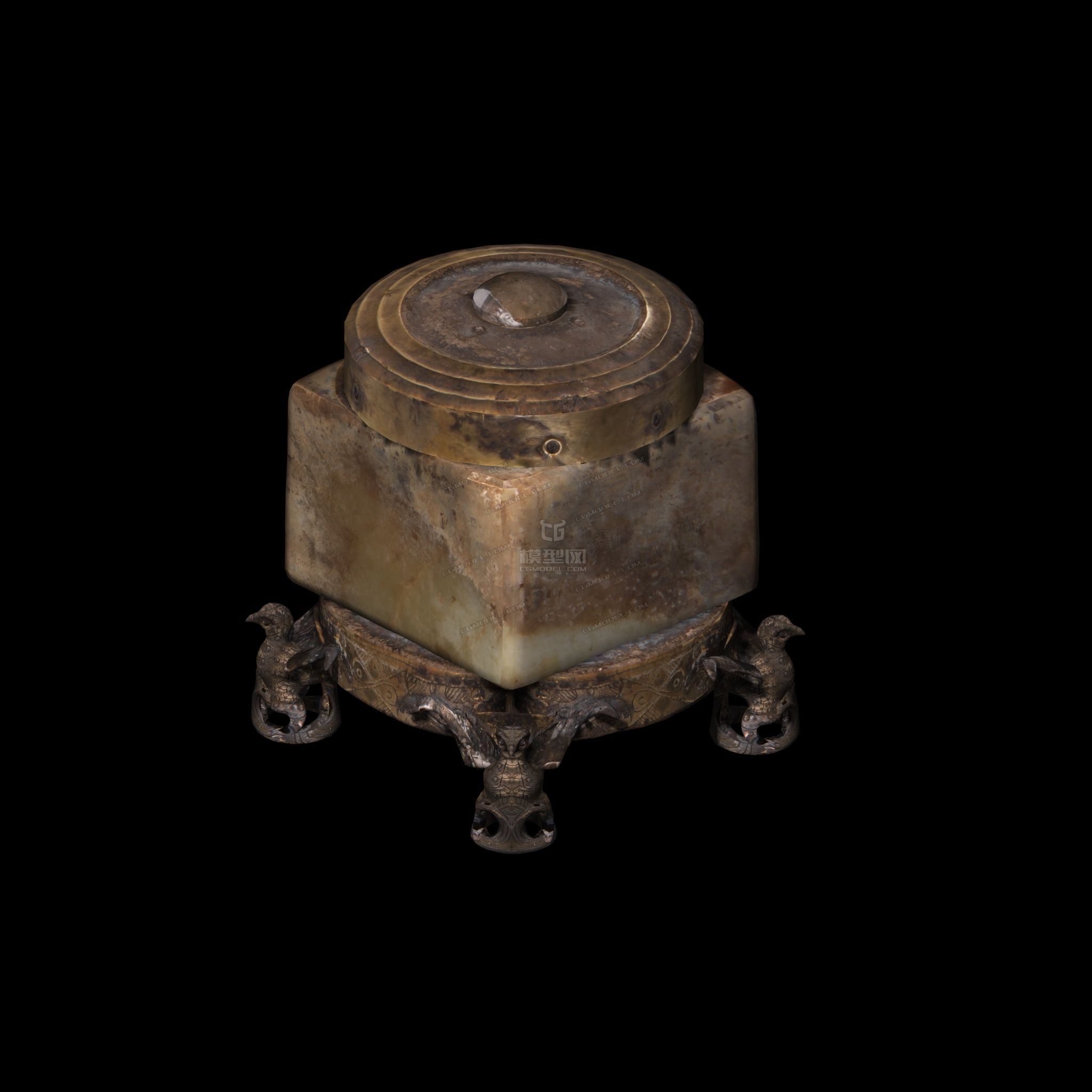 文物制作_刘响作品_雕塑/文物神话雕塑_cg模型网