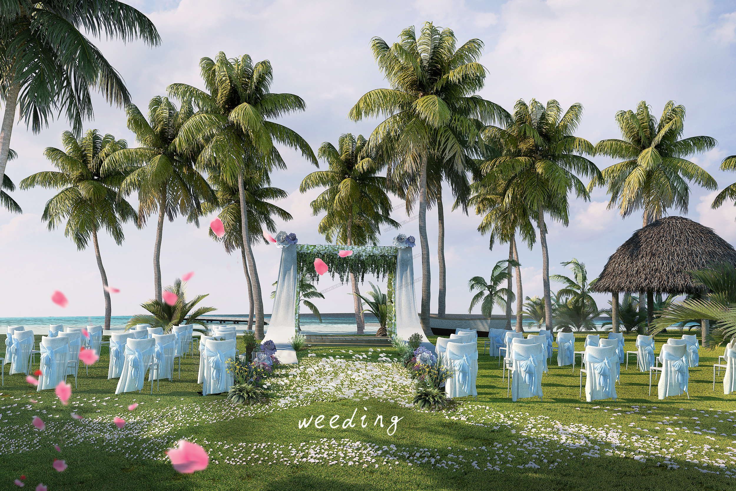 婚庆 婚礼 室外婚礼 三亚婚礼 婚礼舞台 室外婚礼 户外婚礼