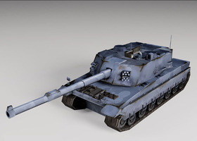 “创意云杯”CG模型网第一届模型大赛 —灰熊坦克