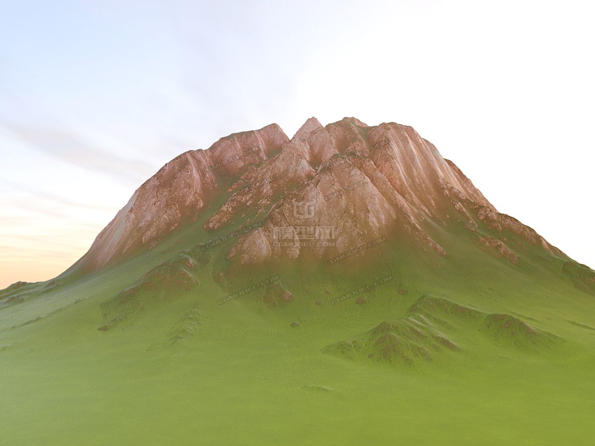 山脉3D模型图片素材-编号10320918-图行天下