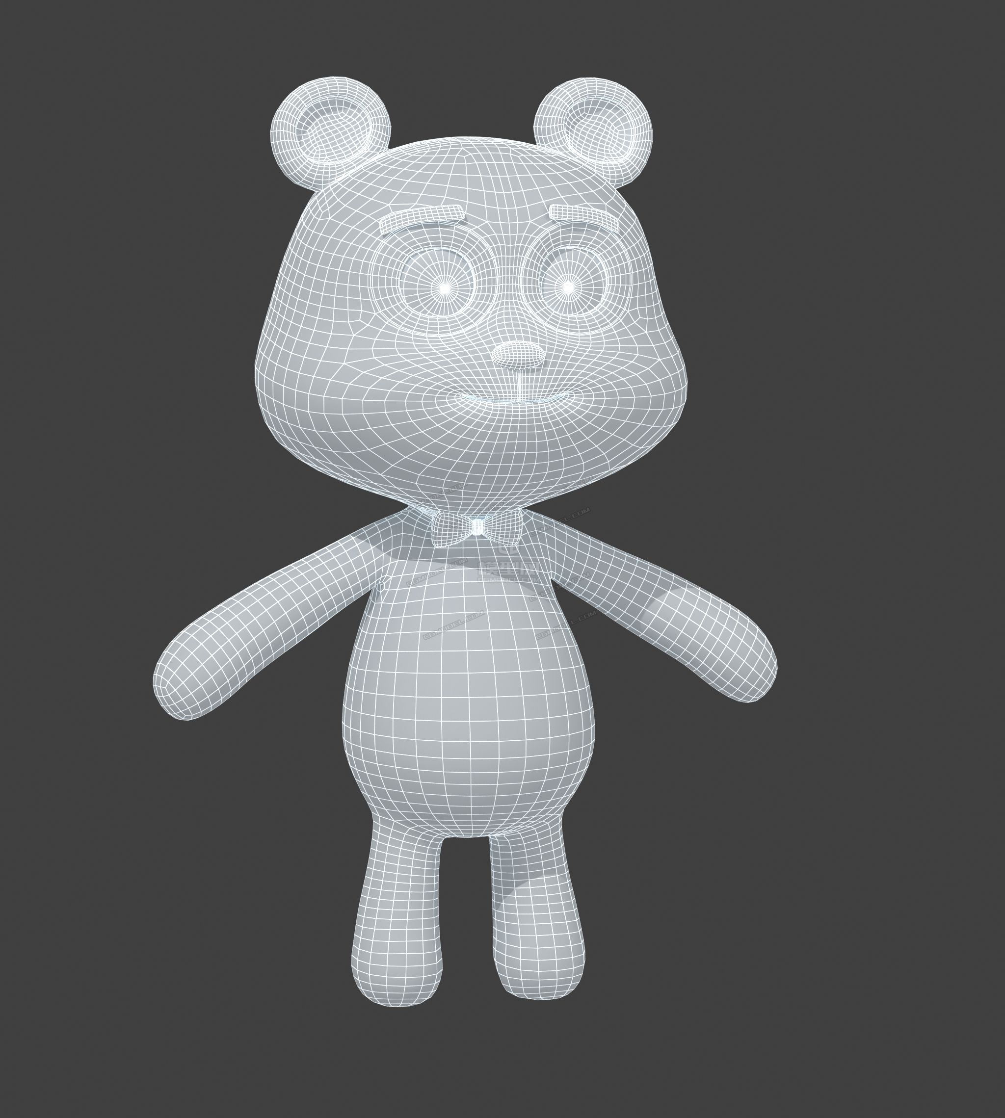 熊猫啊 卡通模型_fengyongjia作品_动物哺乳_cg模型网