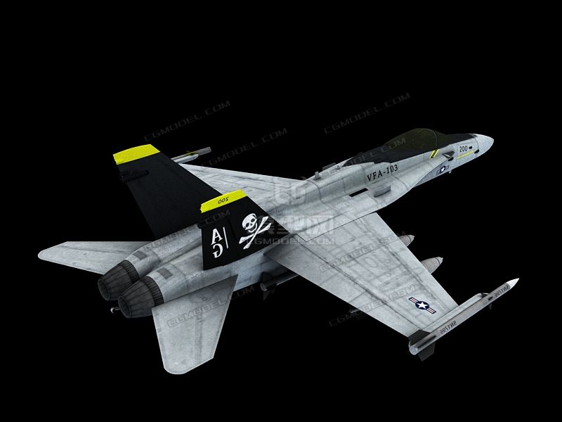 vfa-103海盗旗战斗机_zhiyuejiang作品_飞机/航空器军用飞机_cg模型网