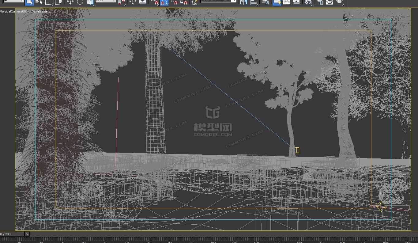 园林 组合花草树林模型-自然场景模型库-3ds Max(.max)模型下载-cg模型网