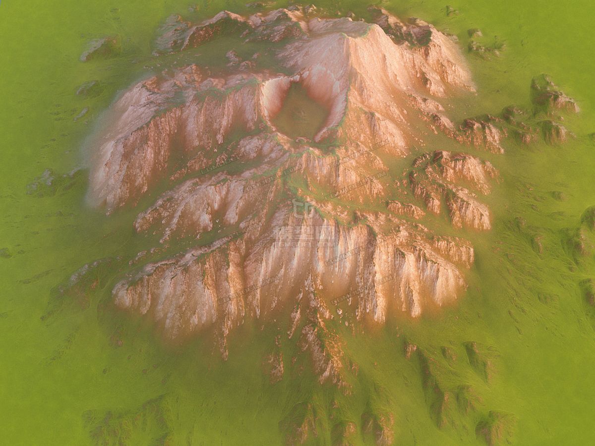 写实背景素材 地形山脉之山峰