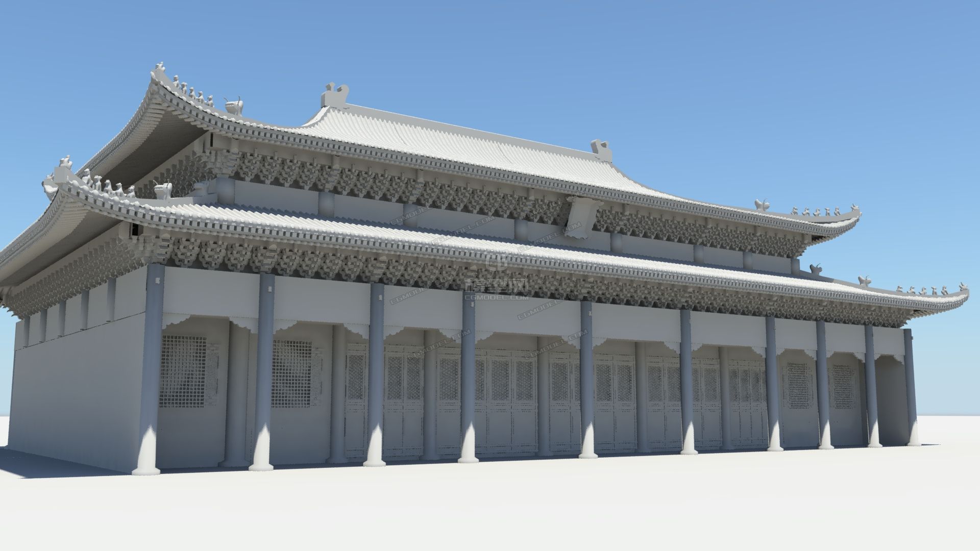 乾清宫 故宫 古建筑 皇宫 清宫 _lucky622作品_场景古代场景_cg模型网