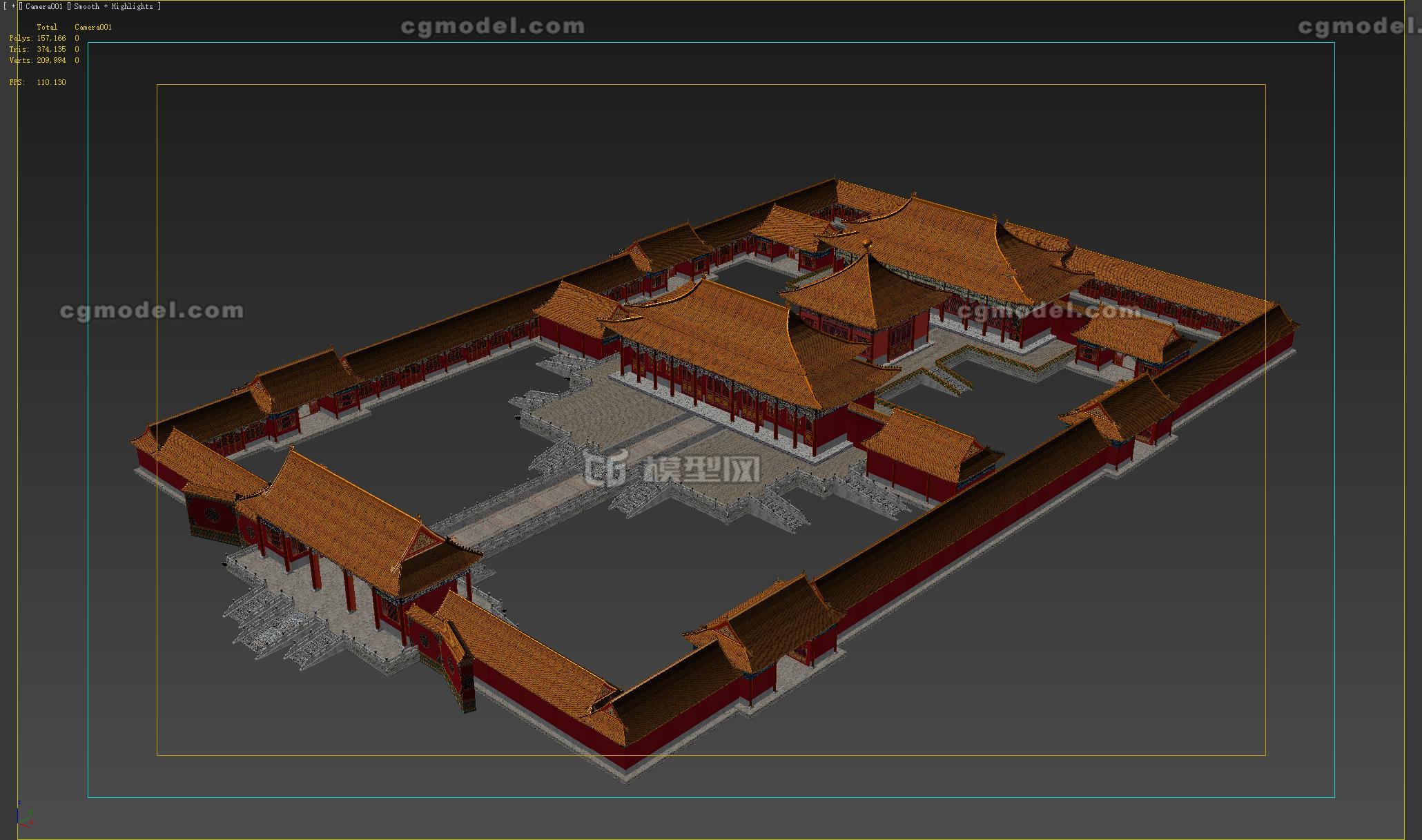 故宫,古建,紫禁城,皇宫_xcc6666作品_建筑历史建筑_cg模型网