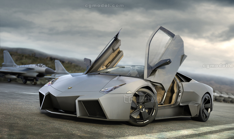 跑車 豪車 超跑 蘭博基尼 雷文頓 lamborghini reventon 3dmax 模型