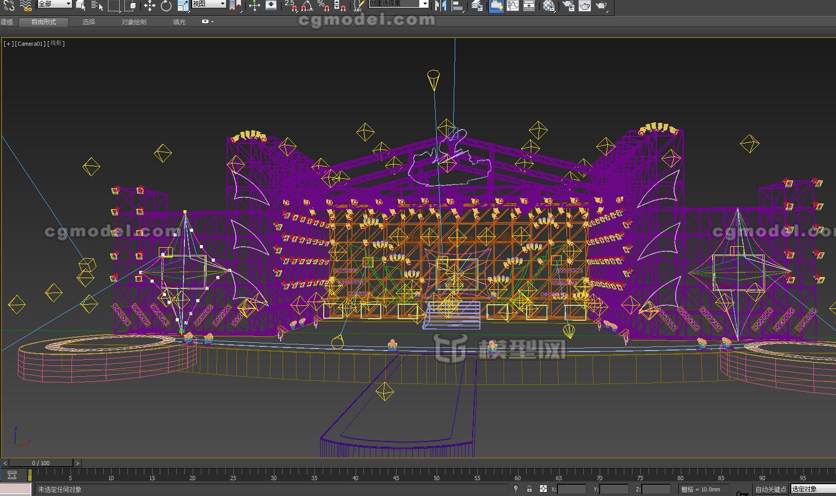 大型音乐节舞美设计模型 音乐节模型-现代场景模型库-3ds Max(.max)模型下载-cg模型网