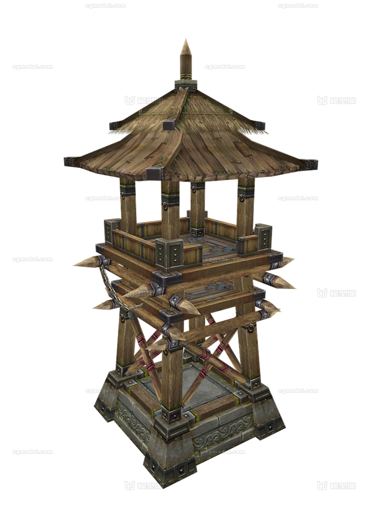 塔 雕镂模型-古代场景模型库-3ds Max(.max)模型下载-cg模型网