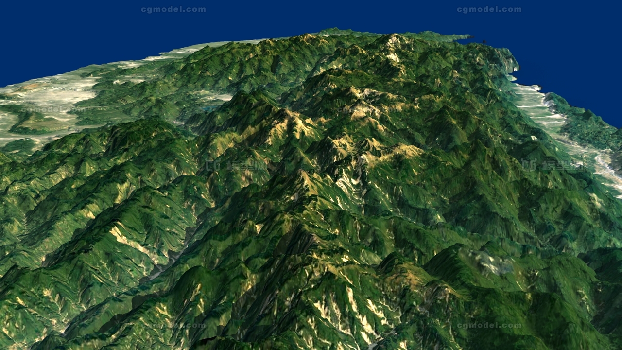 点个赞呗台湾地形3d模型,台湾3d沙盘模型,台湾3d模型,高清台湾卫星