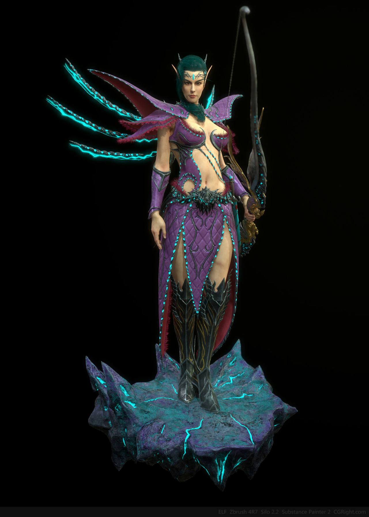 魔族精灵 - 次世代角色作品_cg野草作品_角色/人物/生物_cg模型网