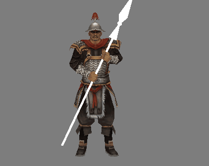 古代士兵长枪兵带绑定带动作明朝士兵宋朝士兵