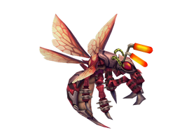 蜜蜂 黄蜂  卡通 怪物 模型下载 低模