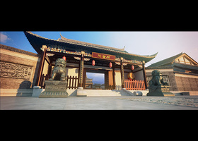总督府 古代官府模型-古代场景模型库-3ds Max(.max)模型下载-cg模型网