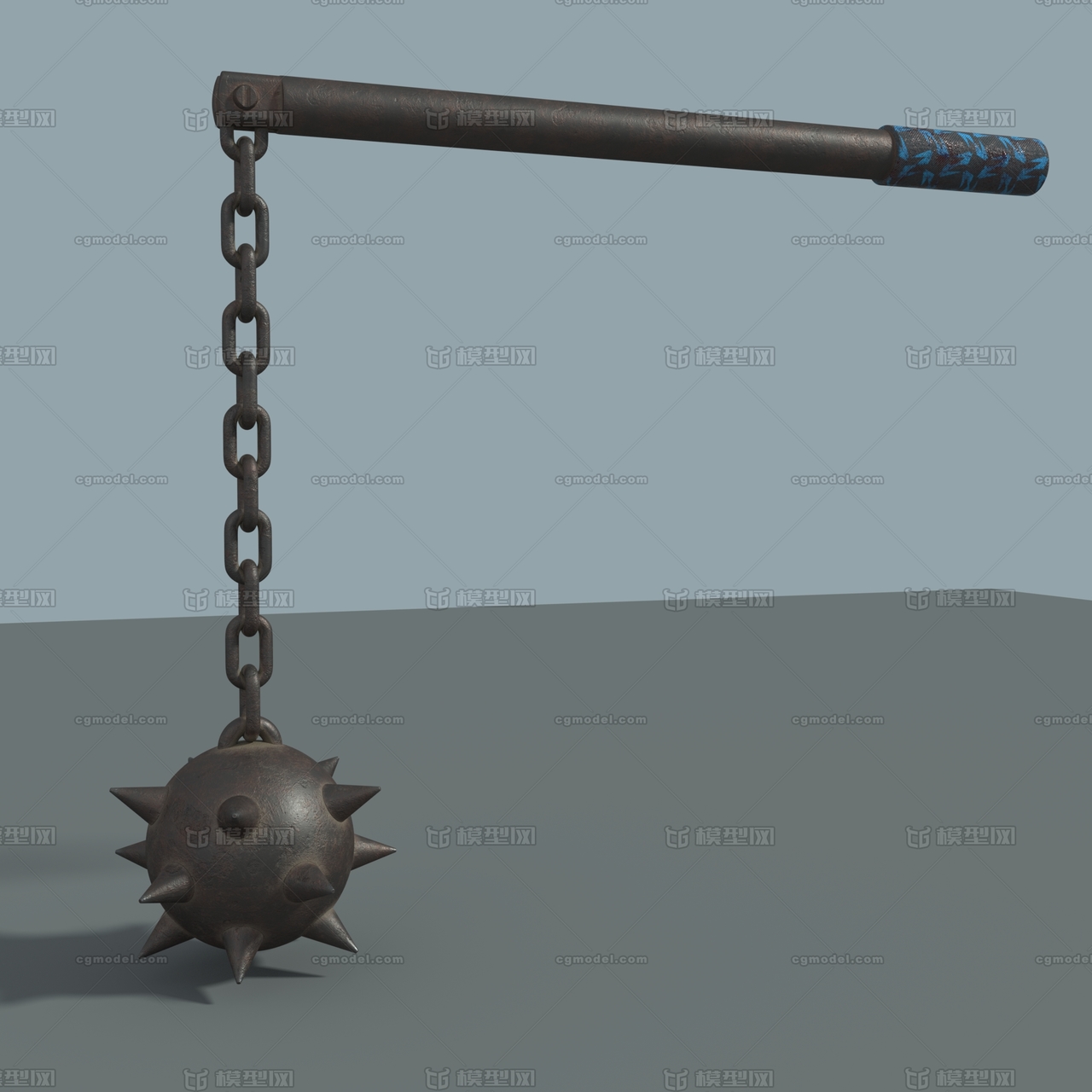 武器 流星锤 冷兵器_@枫叶@作品_武器冷兵器_cg模型网