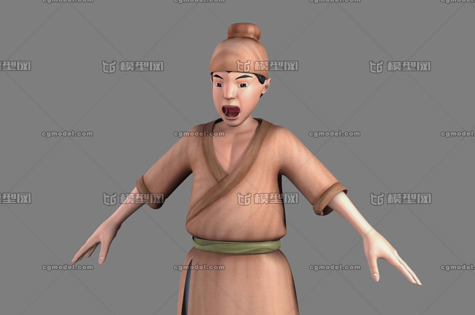 古代男人 店小二  农民  地痞  百姓  商贩,卡通古代人物