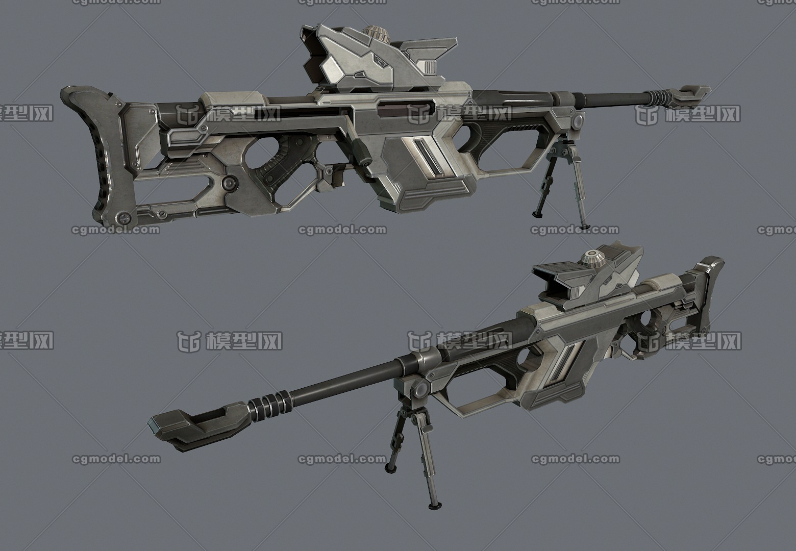 一款新概念  科幻狙击枪   次世代 巴雷特狙击步枪    游戏枪械