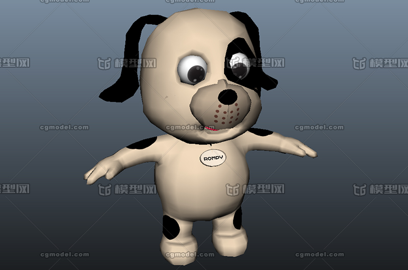 卡通狗,3d狗,q版狗,rompy