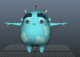 卡通角色 阿修模型-异形怪物模型库-Maya(.ma/.mb)模型下载-cg模型网