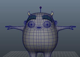 卡通角色 阿修模型-异形怪物模型库-Maya(.ma/.mb)模型下载-cg模型网