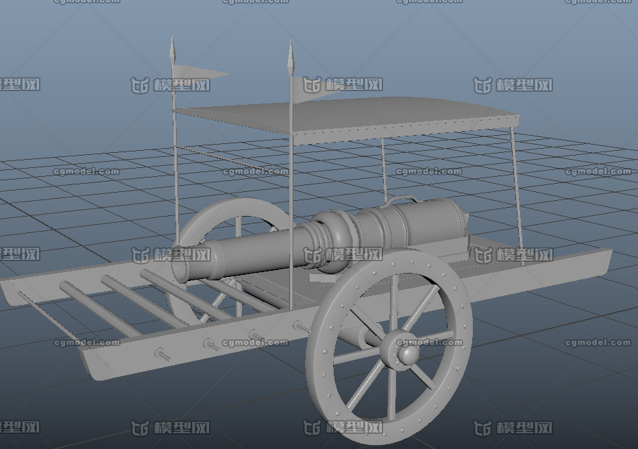 清朝大炮佛郎机移动炮