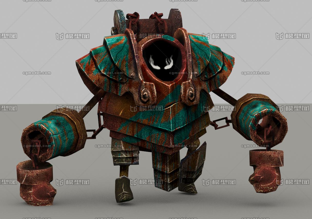 游戏角色系列 机器人 怪物 中世纪 钢铁侠 拳头人 敌人 生锈人形生物