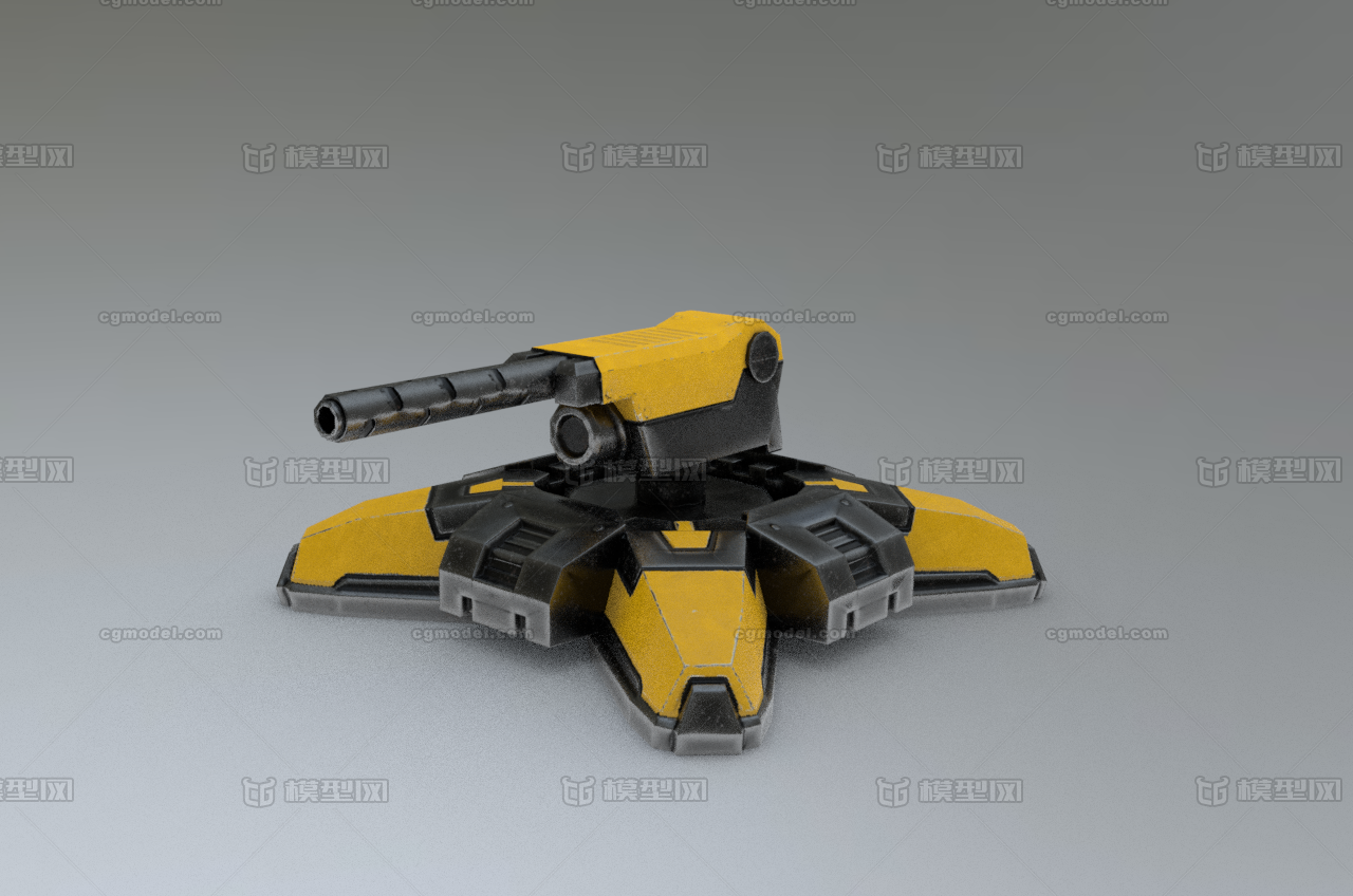 次世代机械炮台科幻机甲scifi