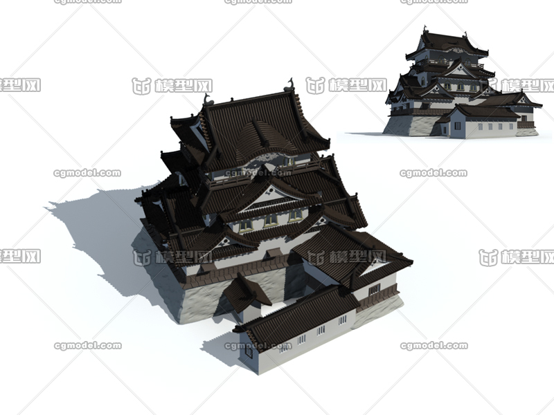 古城 古代建筑模型-历史建筑模型库-3ds Max(.max)模型下载-cg模型网