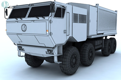 陕汽解放军三代8x8重型战术军车(hmv3)-装甲车/坦克-车辆-et612009