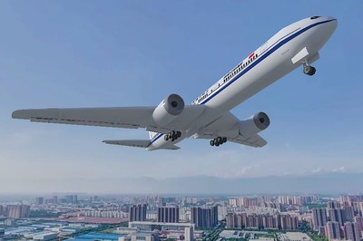 国际航空波音777大型飞机交通工_林上清风作品_飞机/航空器客机/民用