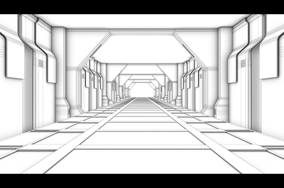 未来空间 科幻空间 科技空间 未来场景 未来室内 实验室 空间站 科幻