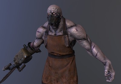 僵尸 电锯狂人   骨骼绑定  丧尸boss  4k超清贴图    僵尸屠夫