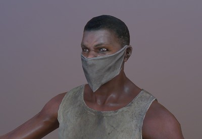 写实 蒙面黑人盗贼 次世代 风_shengmumaliya作品_人物男人_cg模型网