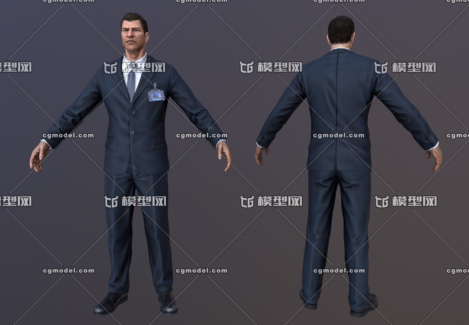 写实 联邦调查局特工 次世代fbi调查员 标准 美国警察 西装男人