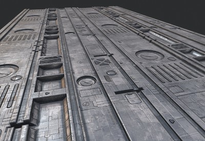 科幻风格   金属地板   通道   地面  地板   未来科技   无缝循环