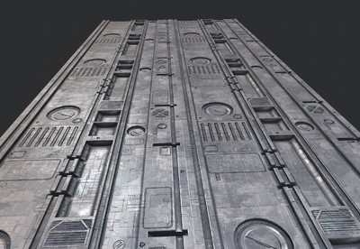 科幻风格   金属地板   通道   地面  地板   未来科技   无缝循环