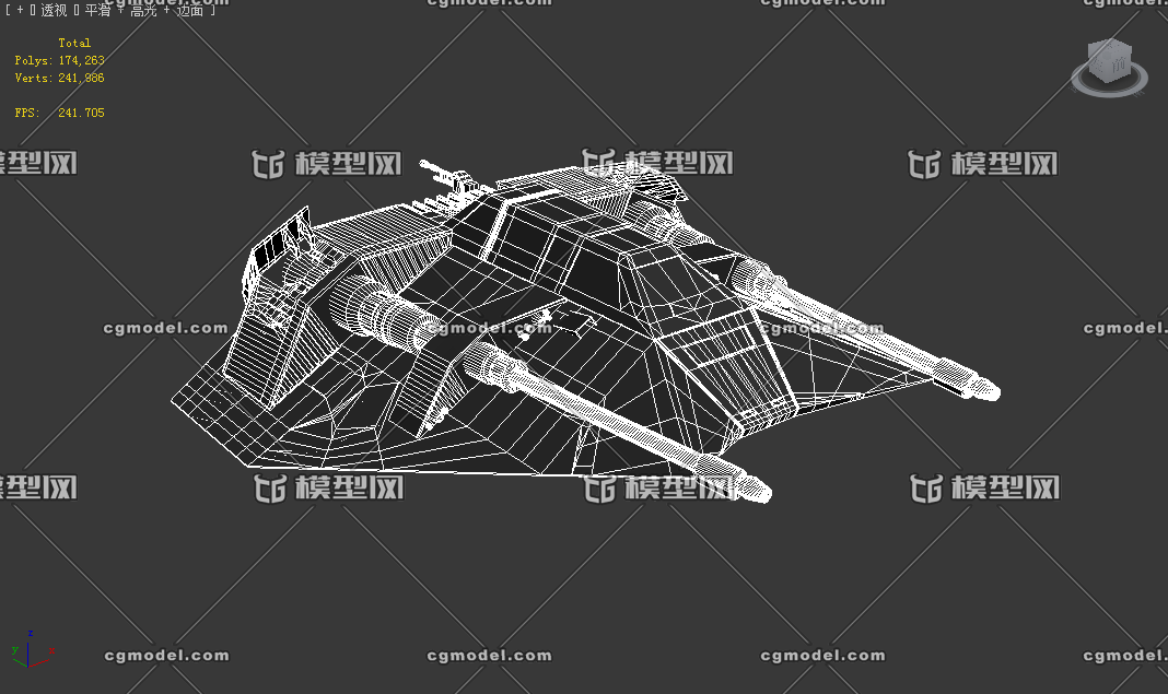 星球大戰戰鬥飛船_達達兔的模型作品_飛機/航空器其他航天設施_cg模型