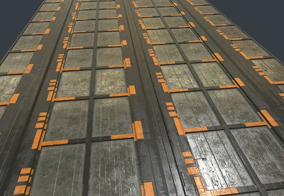 科幻风格 金属地板02 通道 地面 地板 未来科技 无缝循环 场景地面