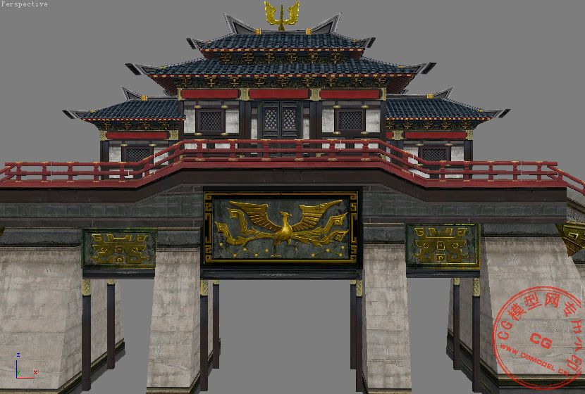古墙 城墙模型-历史建筑模型库-3ds Max(.max)模型下载-cg模型网