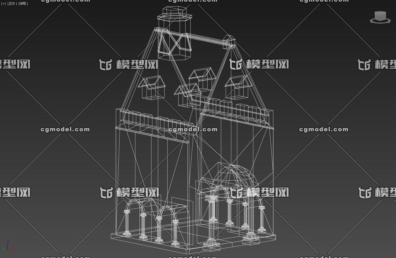 欧式小屋 别墅 教堂 礼堂 教会 西欧房_haimin2017作品_建筑科幻建筑建筑科幻建筑_cg模型网