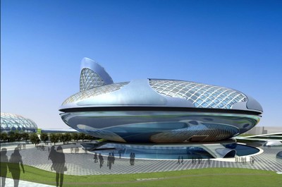 异形现代体育中心_chenhuibin123作品_建筑科幻建筑_cg模型网