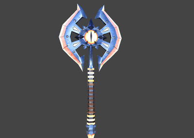 写实次时代酷炫武器道具兵器魔斧头