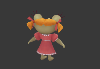 可爱的卡通q版小青蛙青蛙人青蛙妹子青蛙小妹妹青蛙公主