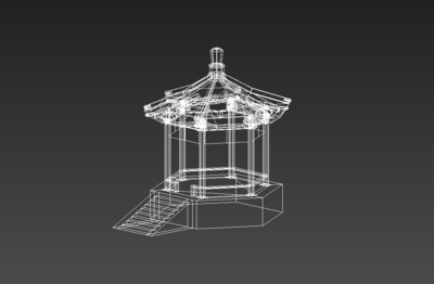 中式建筑            古建          宫殿         六角攒尖亭