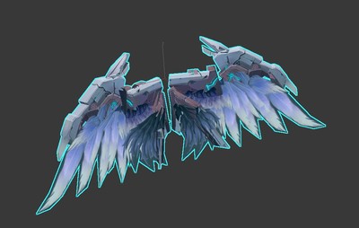 二次元机械羽毛翅膀