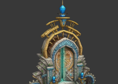 卡通q版传送门副本传送门魔幻大门宫殿大门宝藏大门