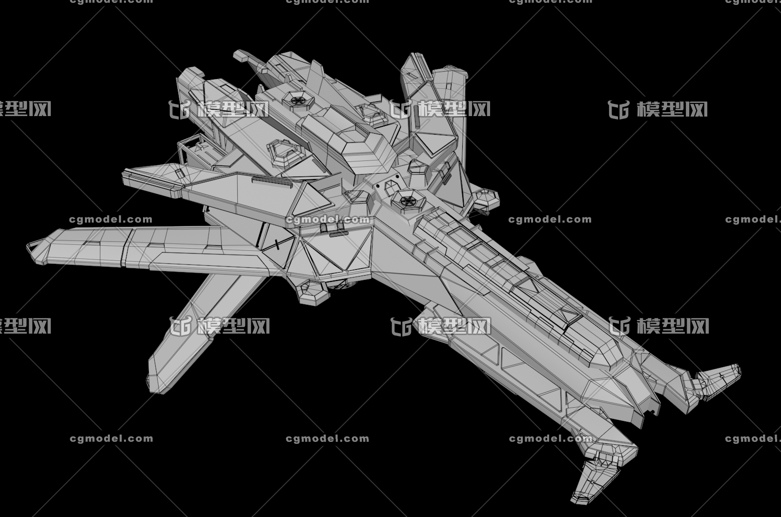 次世代飞船_泪雨落作品_飞机/航空器宇宙飞船_cg模型网