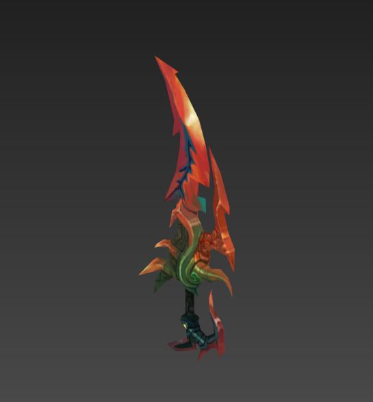 手游q版武器刀_killor作品_游戏/影视/动画_cg模型网