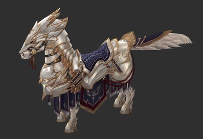 华丽金属铠甲战马01